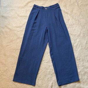 Kleio Womens Faux Belt Pants Size Medium Blue in Colour Style NL-61210 NWT